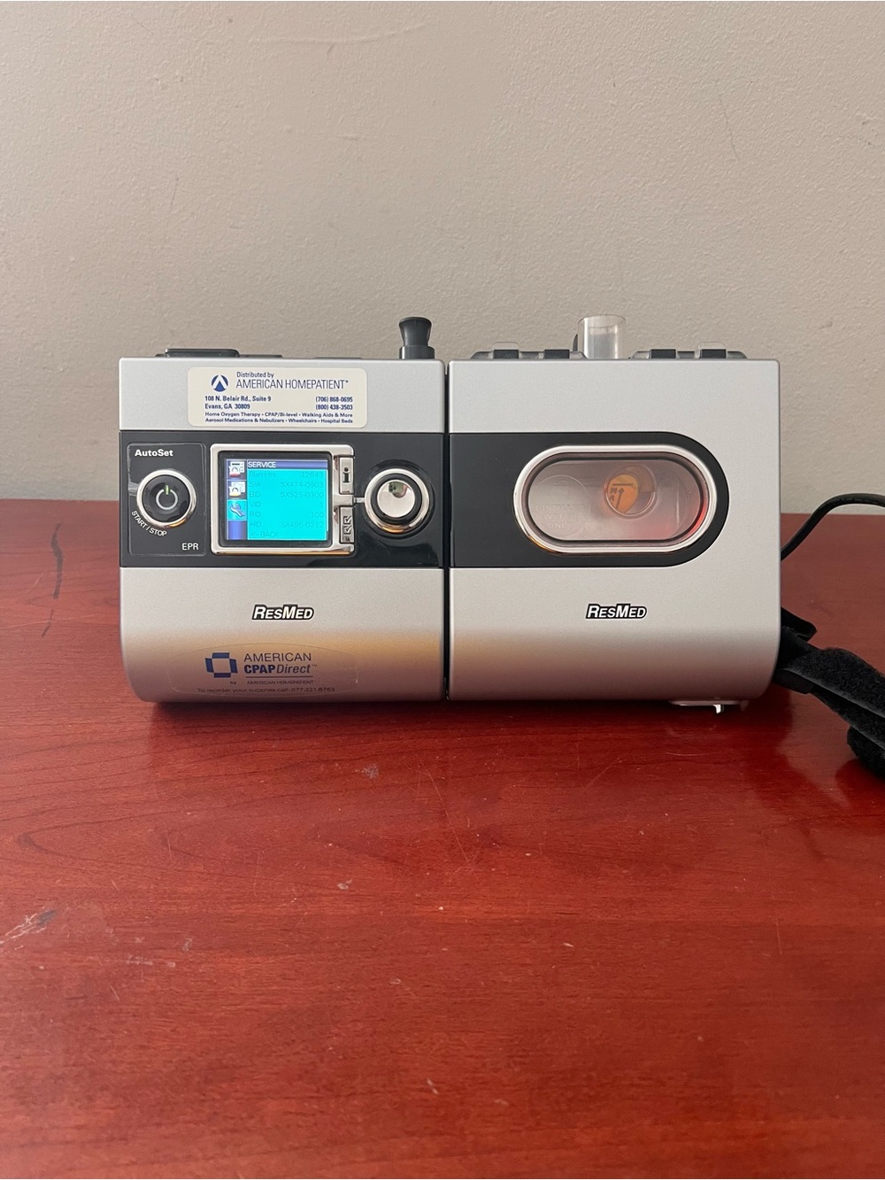 ResMed S9 VPAP Auto Bi-Level With H5i Humidifier 12643 Hours With Power cord .